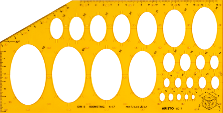 Produktbild Aristo Ellipsenschablone (295 mm)