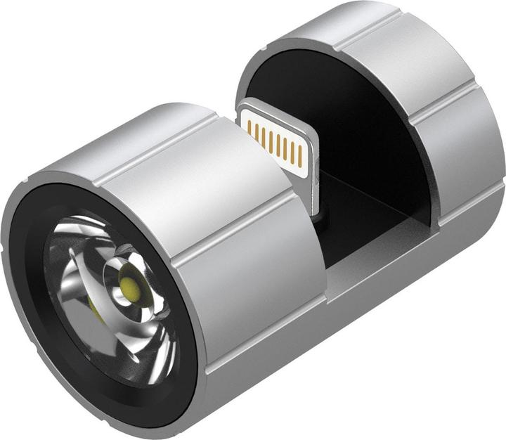 Produktbild Technaxx Kompakte Smartphone-Ansteck-Taschenlampe, Lightning, 280 lm (3.80 cm, 280 lm)