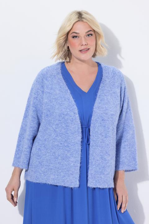 Produktbild Ulla Popken Strickjacke, kuschelweich, ohne Verschluss, 3/4-Arm (62)
