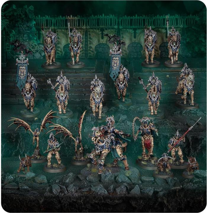 Actual product image Warhammer Fantasy Age of Sigmar - Spearhead Ossiarch Bonereapers: Kavalos Vanguard (Plastic)