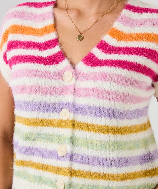 Produktbild Joe Browns Stripe V Neck Sleeveless Cardigan (44)