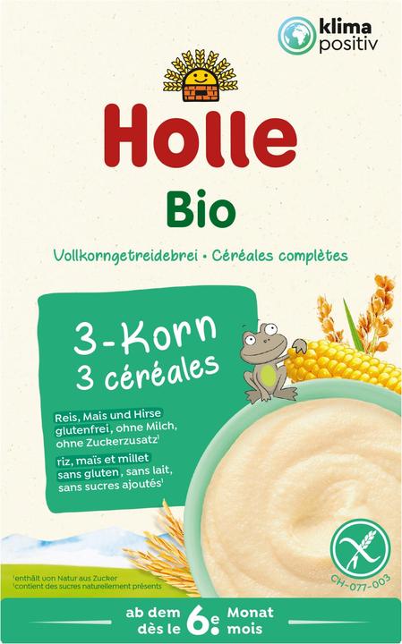 Actual product image Holle Organic Baby Porridge 3 Grain (250 g)