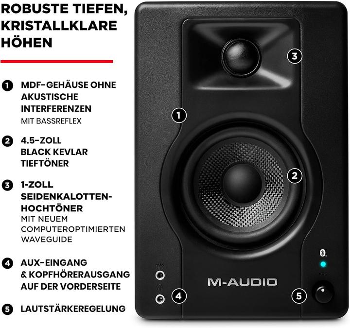 Produktbild M-Audio BX4BT (Aktiv, Paar, 1x 50 W)