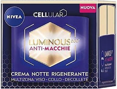 Produktbild NIVEA Cellular Luminous630 Anti-Spot Regenerierende Nachtcreme 50ml mit Hyaluronsäure und Luminous (Körpercreme, 50 ml)