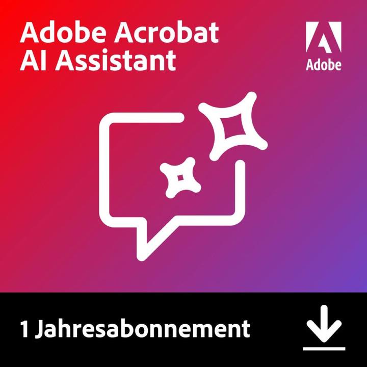Actual product image Adobe Acrobat AI Assistant (1 User, 1 Devices/Users, 12 months)