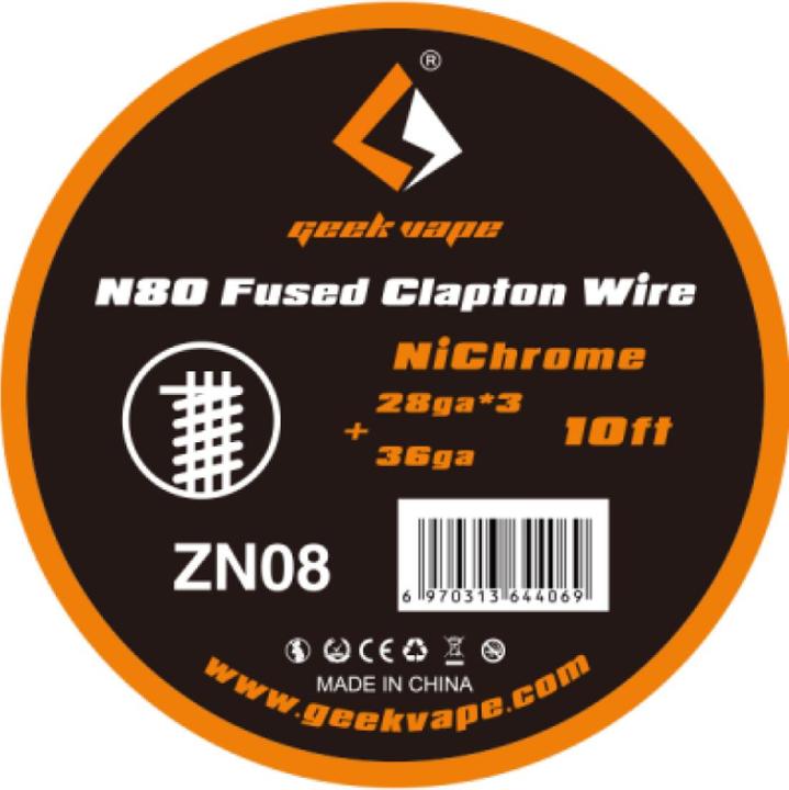 Produktbild Geek Vape N80 Fused Clapton Wire 28GAx3 + 36GA (1 x)