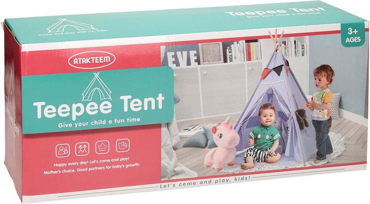 Immagine prodotto Lussuosa tenda teepee in rosa con luci, 128 cm