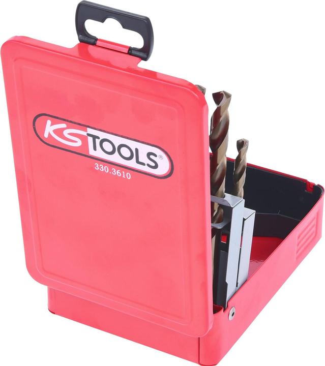 Actual product image KS Tools HSS-G CO 5 Twist Drill Set (10 millimetres)
