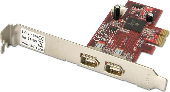Immagine prodotto Lindy Scheda FireWire, 2x FireWire 400, PCI-E, Win/Mac