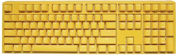 Actual product image Ducky One 3 yellow gaming keyboard, RGB LED - MX brown (DE, Cable)