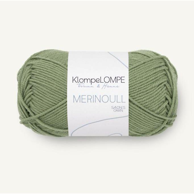 Sandnes Garn col. 9052 mork puddergronn ca. 105 m 50 g, Garn + Wolle, Grün