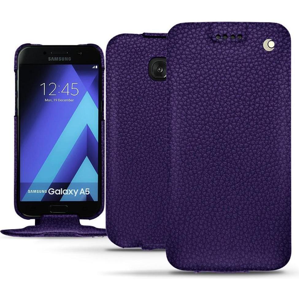 Noreve Lederschutzhülle vertikal (Samsung Galaxy A5 (2017)), Smartphone Hülle, Violett