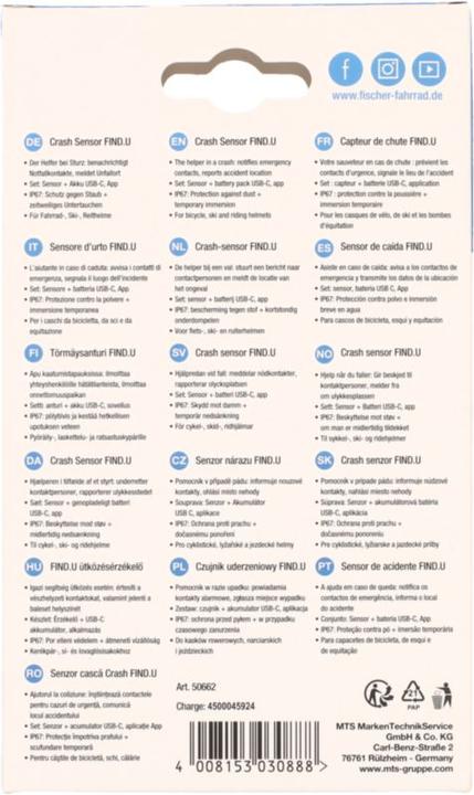 Produktbild Fischer Crash-Sensor FIND.U
