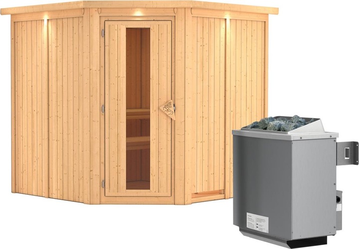 Actual product image Karibu Jarin with roof wreath (9 KW internal control)