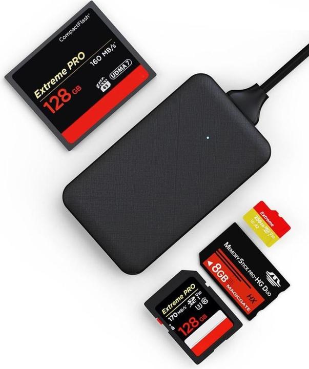 Image du produit PowerGuard 4-in-1 USB 3.0 Cardreader CompactFlash SD MicroSD MS