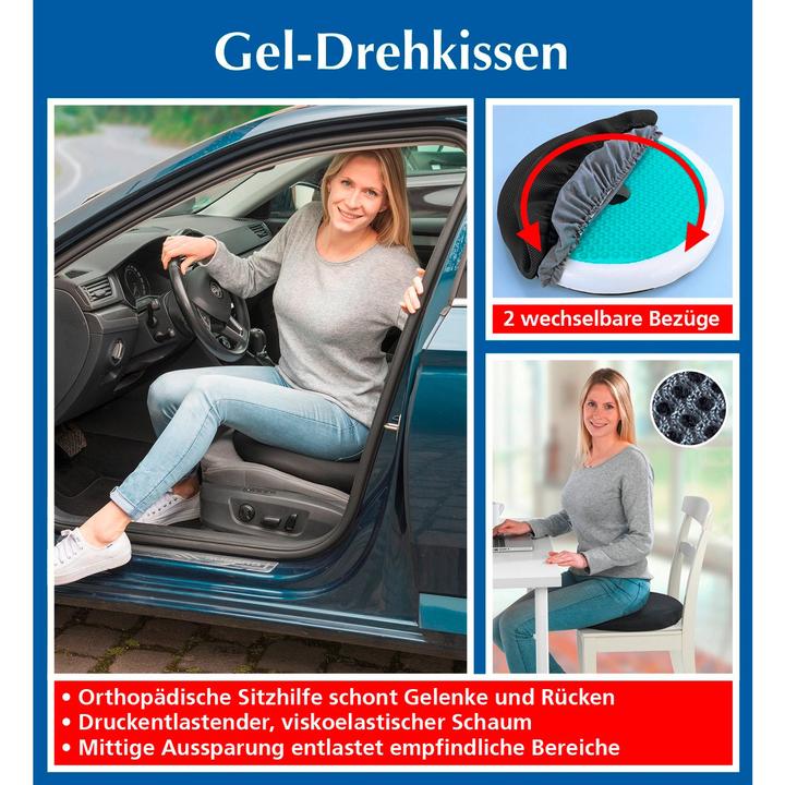 Image du produit Wenko Gel-Drehkissen Sitzkissen