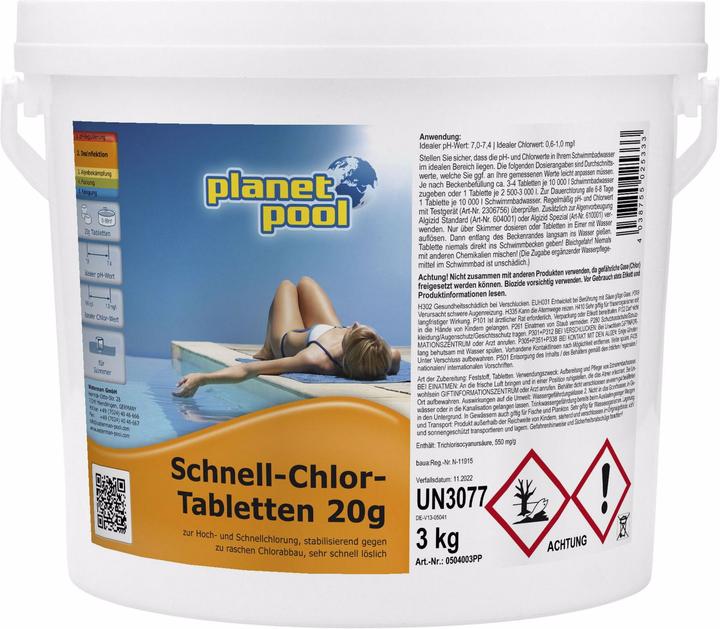 Planet Pool Schnell-Chlor-Tabletten (3000 g)