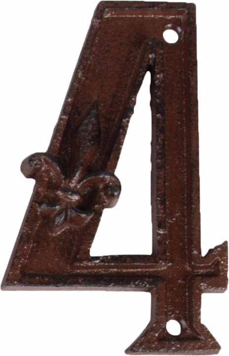 Produktbild Esschert Design Hausnummer 4 aus Gusseisen