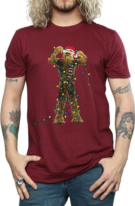 Produktbild Star Wars Chewbacca Christmas Lights TShirt (XXL)