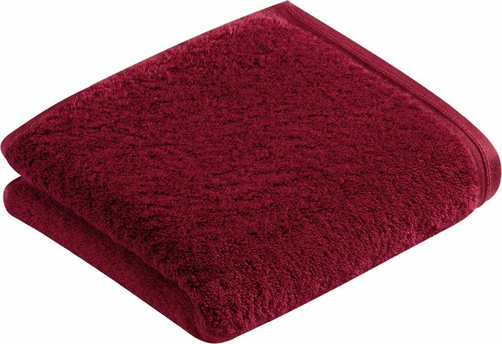 Produktbild Vossen Handtuch Vegan Life Rubin Rot, 60 x 110 cm (60 x 110 cm)