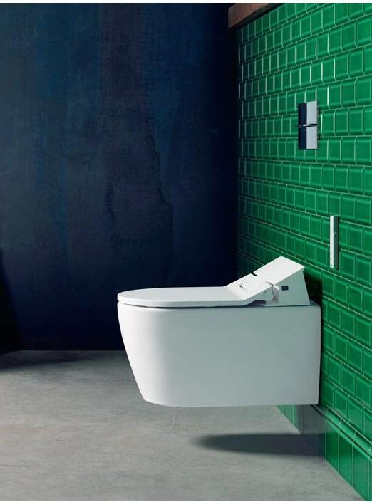 Actual product image Duravit Wall-hung WC ME by Starck RIMLESS ti. 370x570mm SensoWash HG white