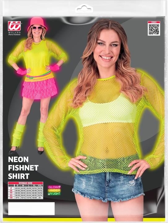 Immagine prodotto Widmann Camicia a rete giallo neon a maniche lunghe (M, S)