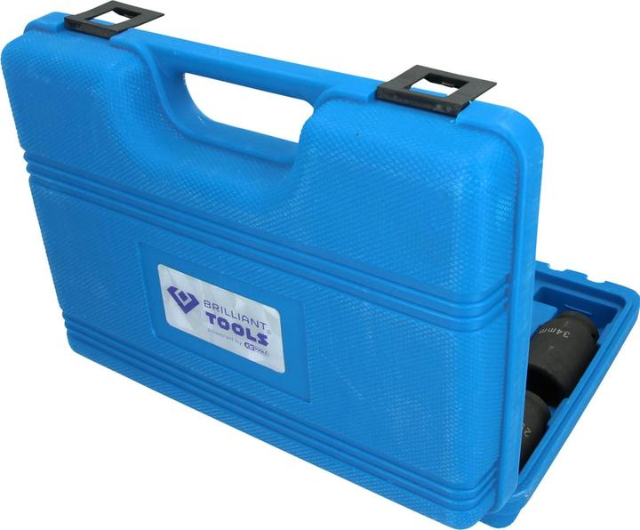 Actual product image Brilliant Tools Drive shaft socket set, 9 pcs.