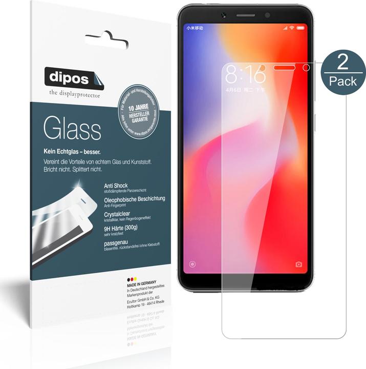 Brotect Pellicola Protettiva Per Motorola Moto G6 Plus – 2 Pezzi, Trasparente, Anti-Impronte, Made In Germany, Ricambio Schermo