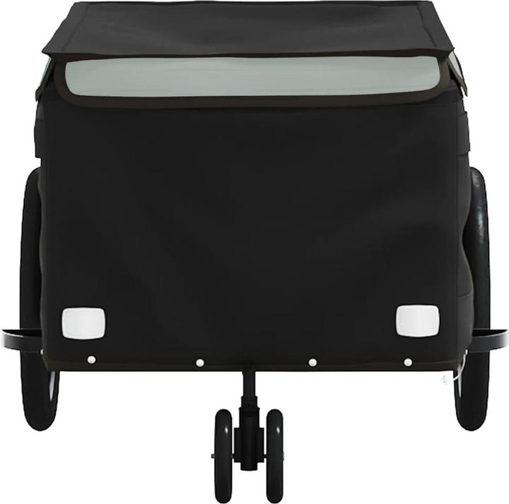 Produktbild VidaXL Fahrradanhänger Schwarz und Grau 30 kg Eisen