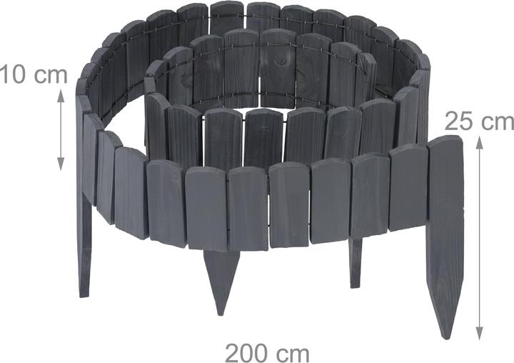 Actual product image Relaxdays bed edging (200 cm)