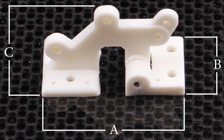 Actual product image Robbe Model sport flap hinge plastic 4pcs.