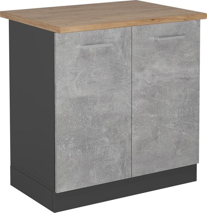 Anthrazit, Beton, Goldkraft Eiche