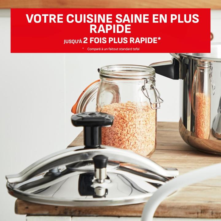 Actual product image SEB P0534900 Pressure Cooker 9 l Stainless Steel (Steam cooker, Stainless steel)