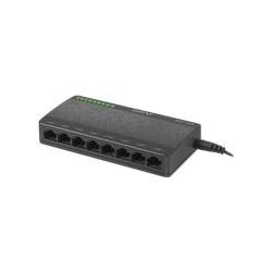 Thumbnail - Lanberg Switch DSP1-1008 8-Port 1GB/S Desktop (8 Ports), Netzwerk Switch, Schwarz