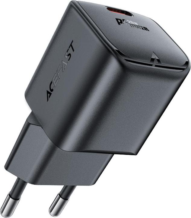 Image du produit Acefast Chargeur mural A73 Mini PD 20W GaN USB-C - noir (20 W, 1 portion)