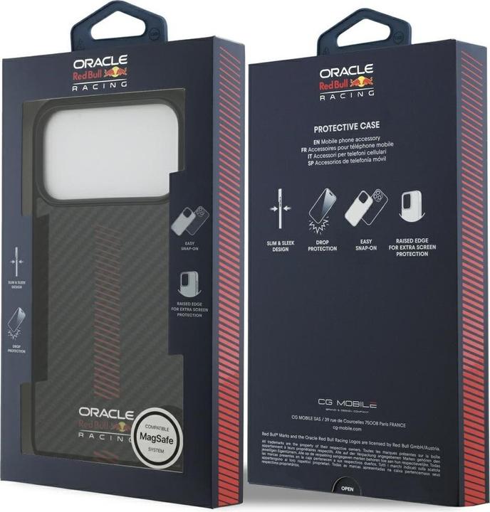 Produktbild Red Bull Case Kevlar Powerbar MagSafe for iPhone 17 Pro Max black (Apple iPhone 17 Pro Max)