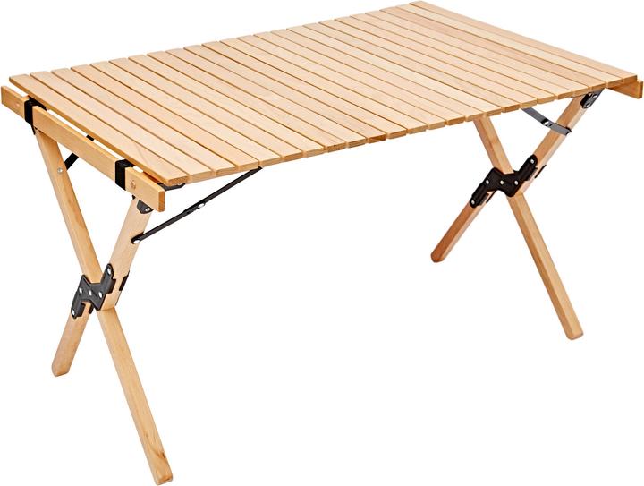 Produktbild Campz Buchenholz Rolltisch 90x60x70cm