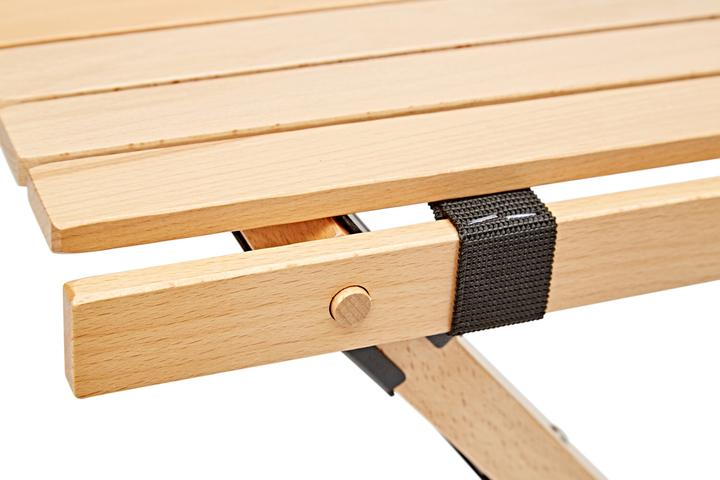 Produktbild Campz Buchenholz Rolltisch 90x60x70cm
