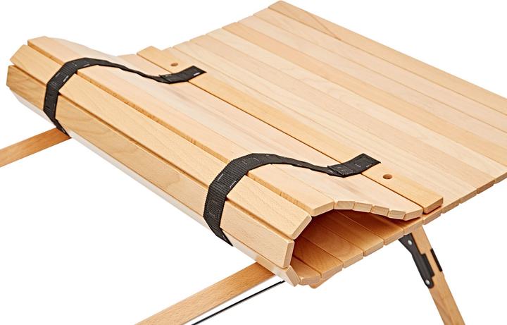 Produktbild Campz Buchenholz Rolltisch 90x60x70cm