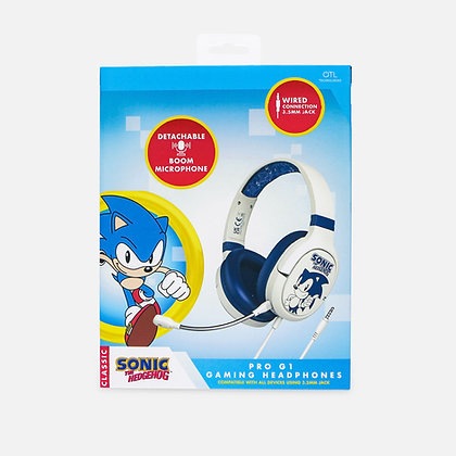 Actual product image OTL Technologies Sonic Boom SH0900 Headphones & Headset Wired Headband Gaming Blue, White (Cable)