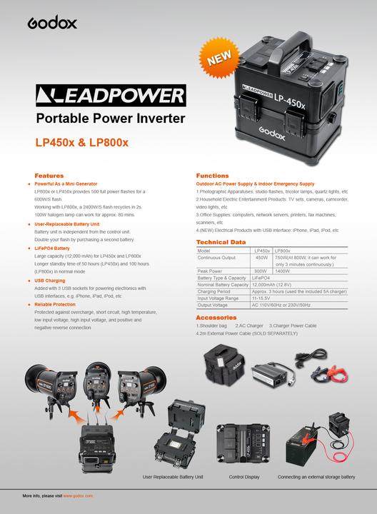 Produktbild Godox Powerbox LP-800x (Blitzgerät Ersatzteile)