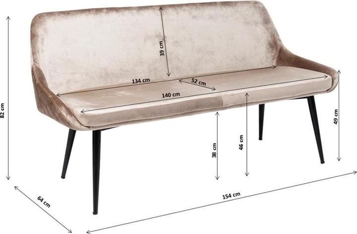 Produktbild Kare Design Bank East Side 154cm (154 cm)