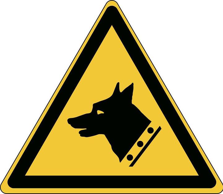 Produktbild Brady ISO-Sicherheitsschild - Warnung vor Wachhund