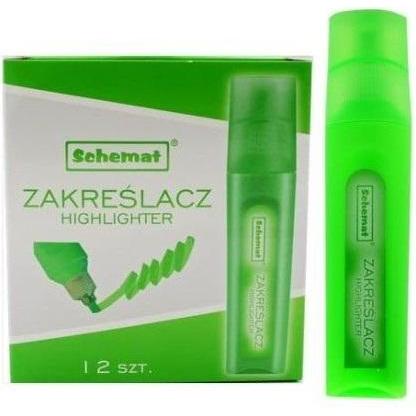 Schemat, Evidenziatori, Grüner Textmarker (12 Stück) (12 x)
