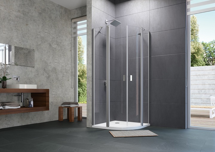 Silver matt ESG clear glass with ANTI-PLAQUE