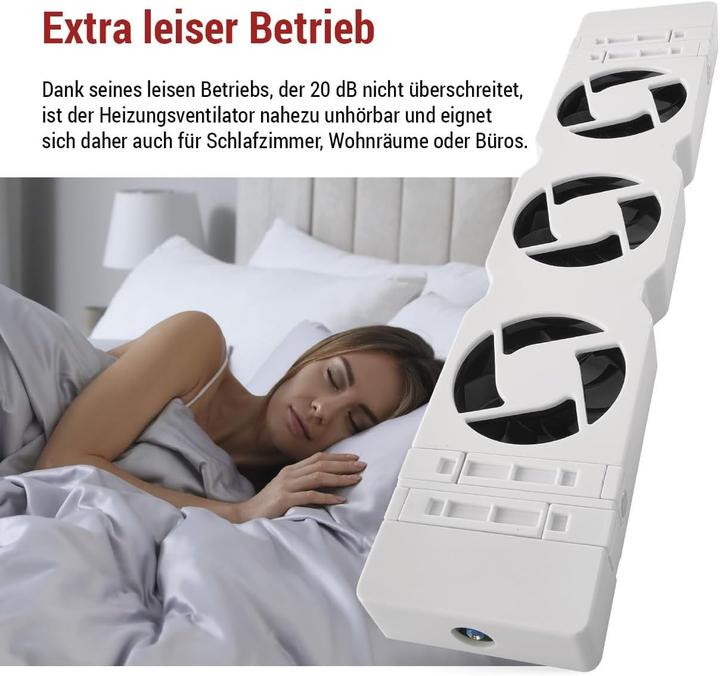 Produktbild Emos Heizkörperventilator DUO, weiss
