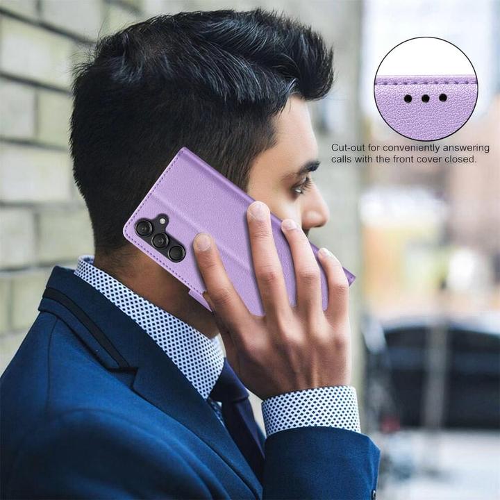 Actual product image Binfen Color Galaxy A56 - BINFEN Leder Etui Hülle mit RFID Blocker (Samsung Galaxy A56)