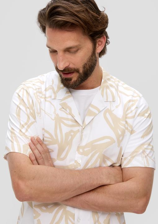 Produktbild s.Oliver Hemd Kurzarmhemd mit All-over-Print (XL)