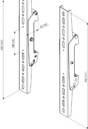 Produktbild Vogels PFS 3304 Display-Adapterstrips (Boden, Wand, 75", 80 kg)