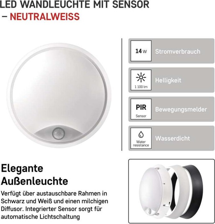 Produktbild Emos LED Deckenleuchte mit Bewegungsmelder (1100 lm)